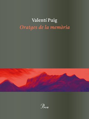 cover image of Oratges de la memòria